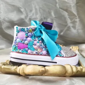 Mermaid Handmade Pearl Sneakers