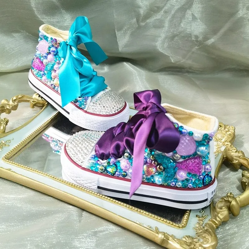 Mermaid Handmade Pearl Sneakers