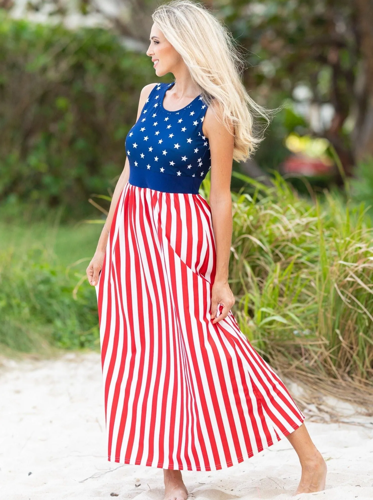 Mommy and Me Fly Like the 4th of July Sundress