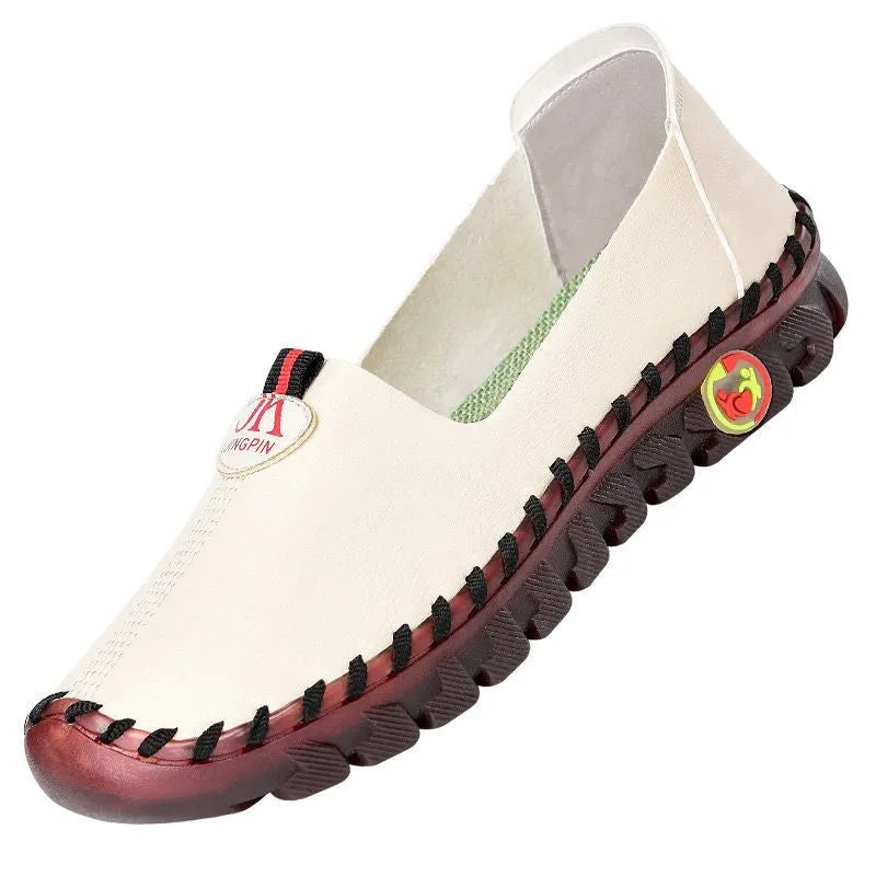 Nanccy  Slip Ons Woman Flats Comfy Nurse Wide Fit  Loafers