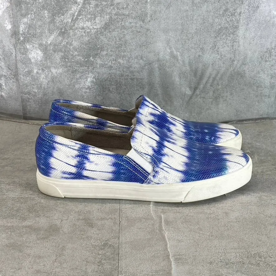 NATURALIZER Women's Blue Tie-Dye Aileen Round-Toe Slip-On Sneakers SZ 10