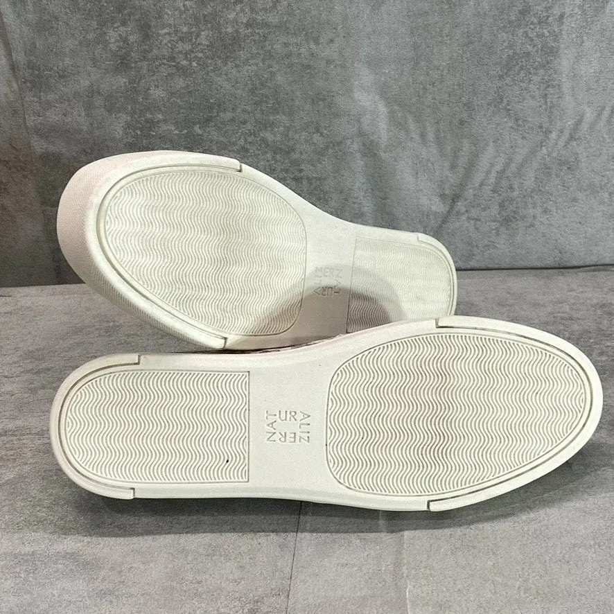 NATURALIZER Women's Mermaid Snake Leather Aileen Round-Toe Slip-On Sneakers SZ 8