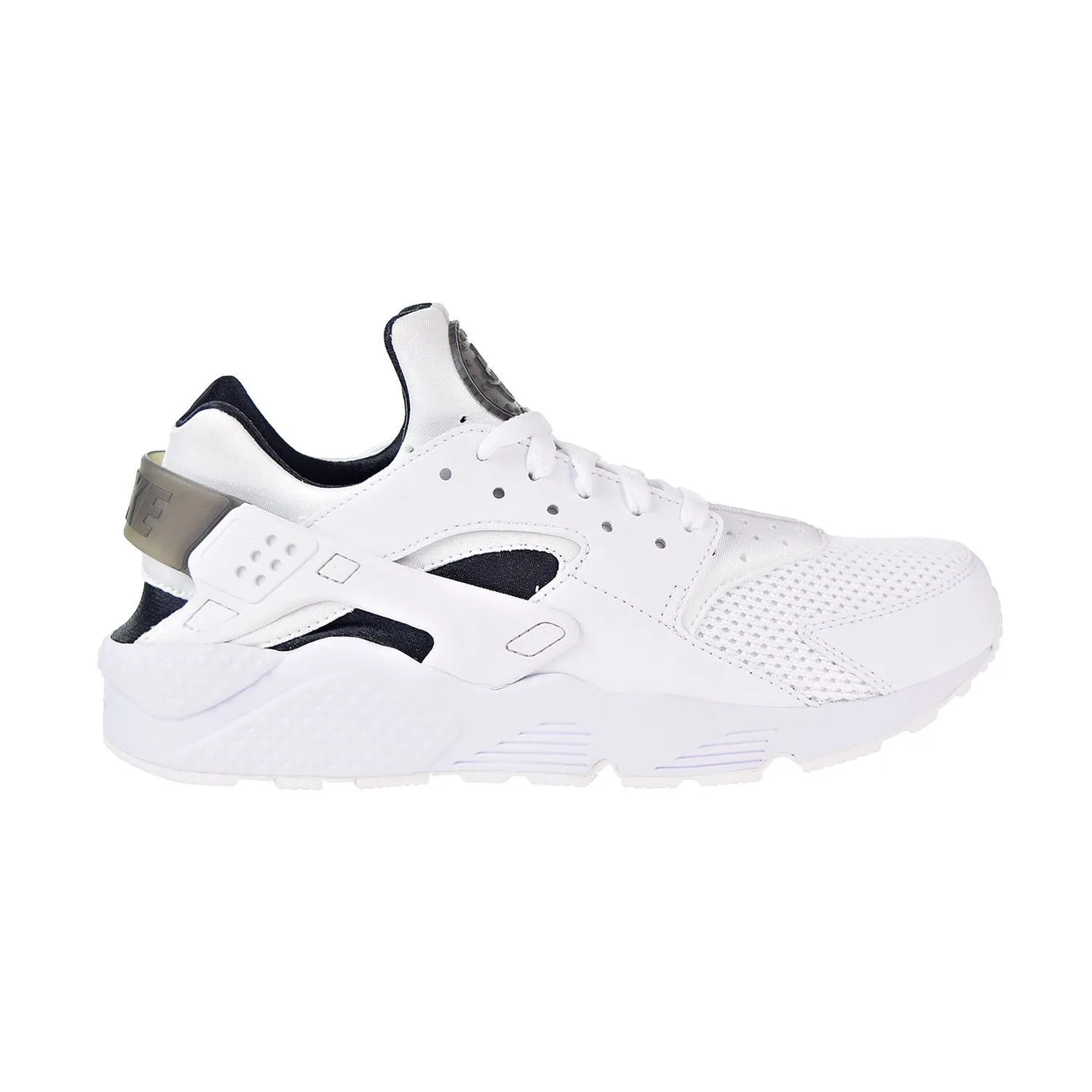 Nike Air Huarache White Black Platinum Running Shoes Men's Style #318429-110