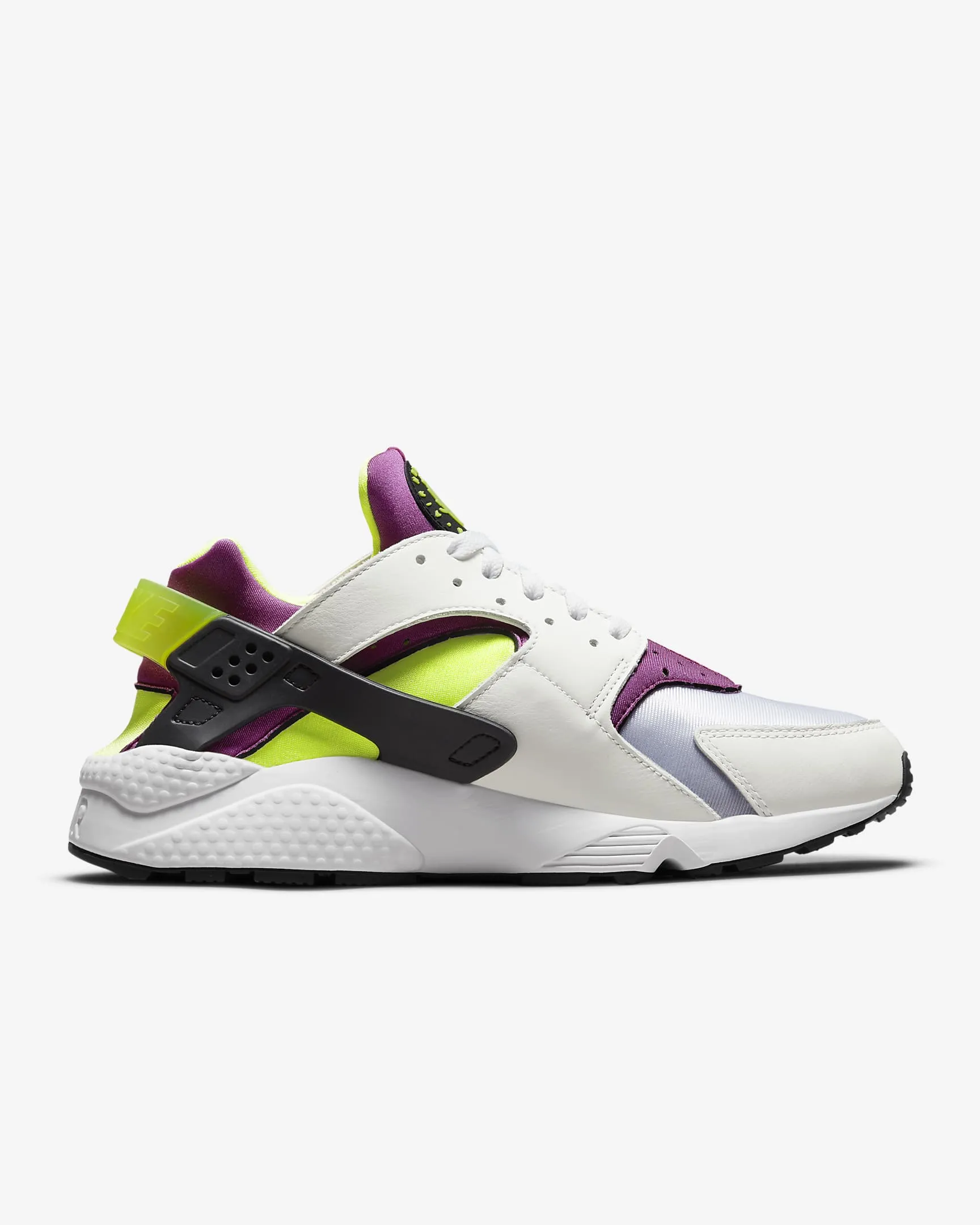 Nike Air Huarache White/Neon Yellow-Magenta
