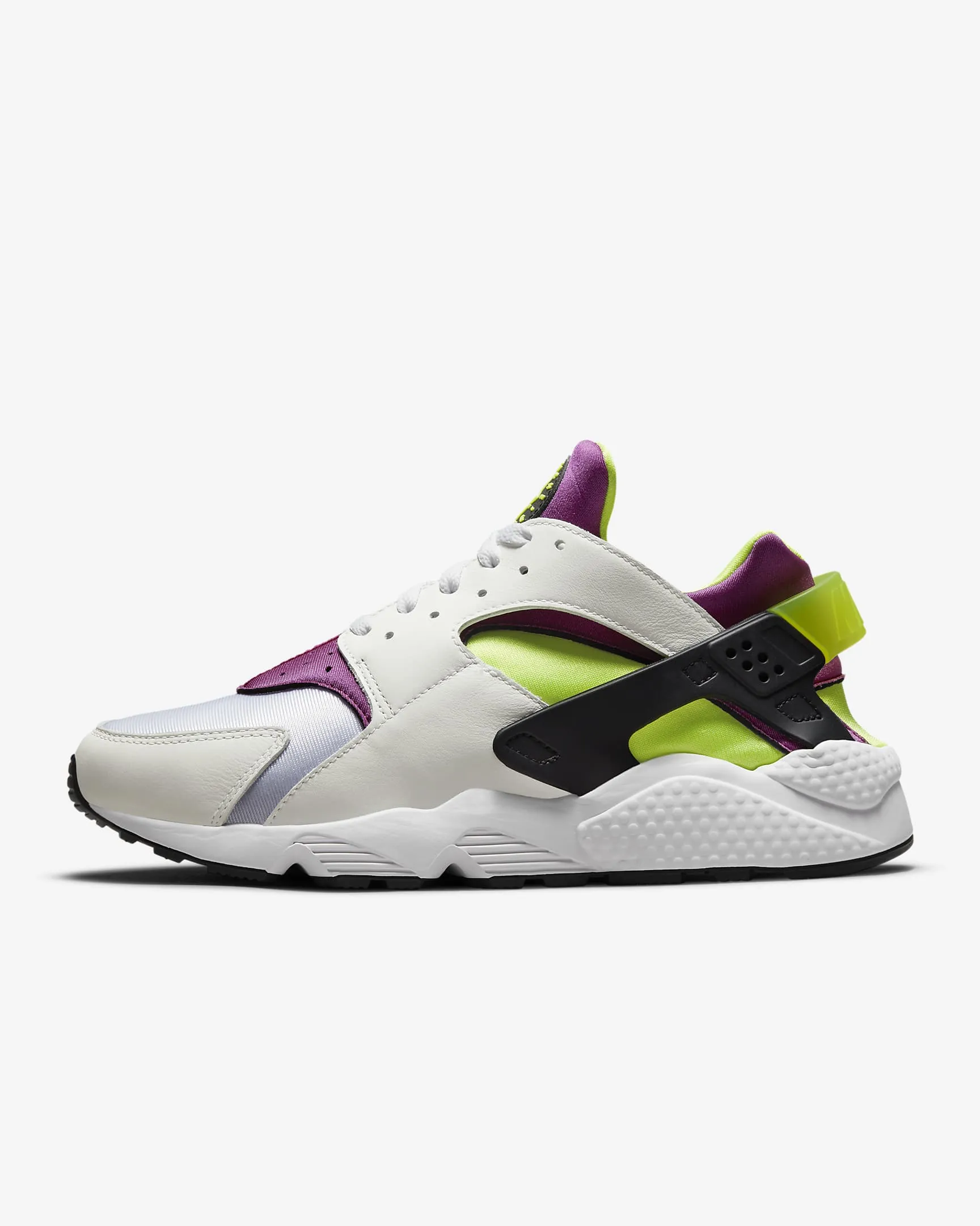 Nike Air Huarache White/Neon Yellow-Magenta