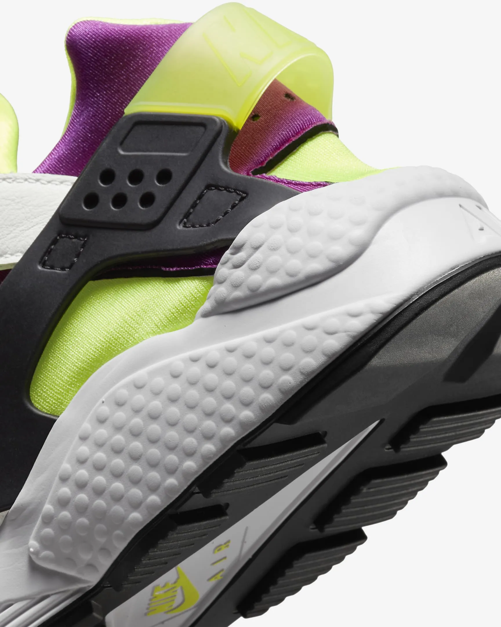 Nike Air Huarache White/Neon Yellow-Magenta
