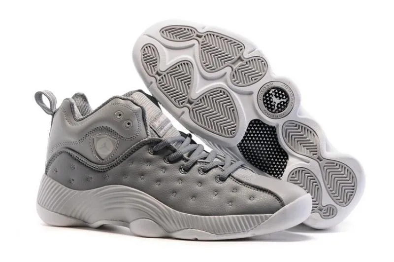 Nike Air Jordan Jumpman Team II Grey Shoes Basketball Men !!! CYBER MONDAY SALE !!!