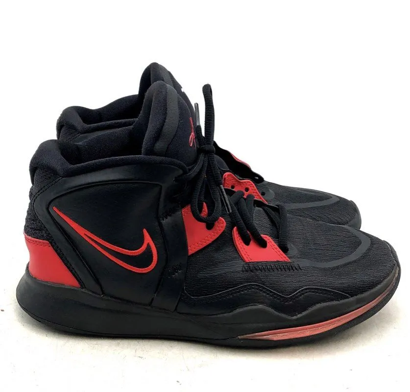 Nike Boys DD0334-004 Kyrie Infinity Red Black Mid Top Basketball Shoes - Size 7