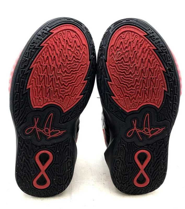 Nike Boys DD0334-004 Kyrie Infinity Red Black Mid Top Basketball Shoes - Size 7