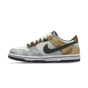 Nike Dunk Low SE GS 'Sail Multi-Camo'