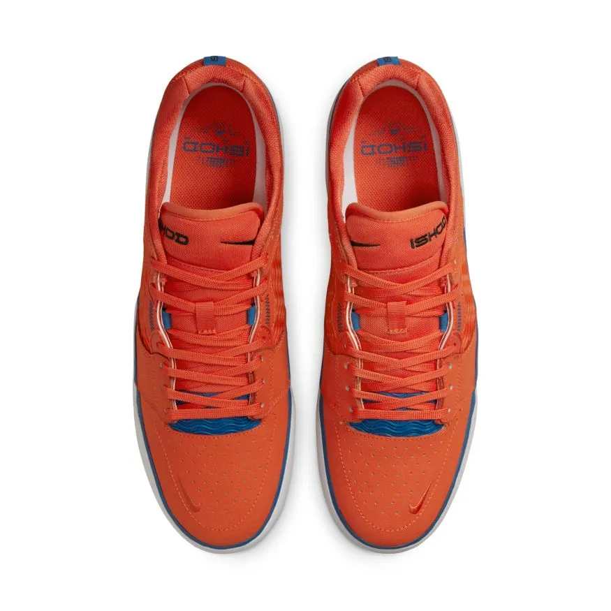 Nike SB Ishod Wair Premium Skateboard Shoe - Orange/Blue Jay-Orange-Black
