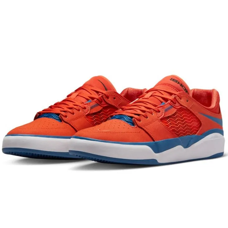 Nike SB Ishod Wair Premium Skateboard Shoe - Orange/Blue Jay-Orange-Black