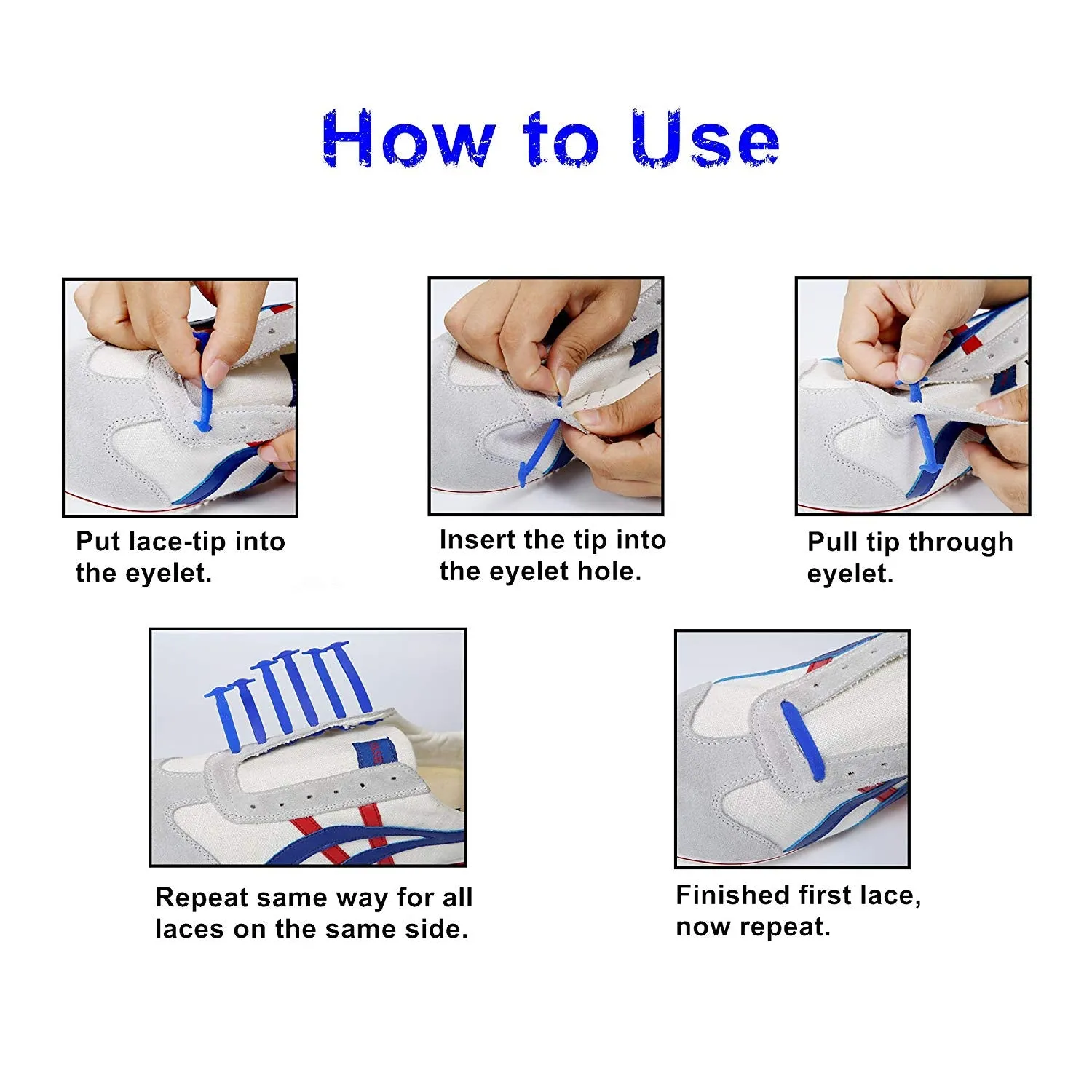 No Tie Shoelaces , Elastic Shoelaces for Sneakers-Sport