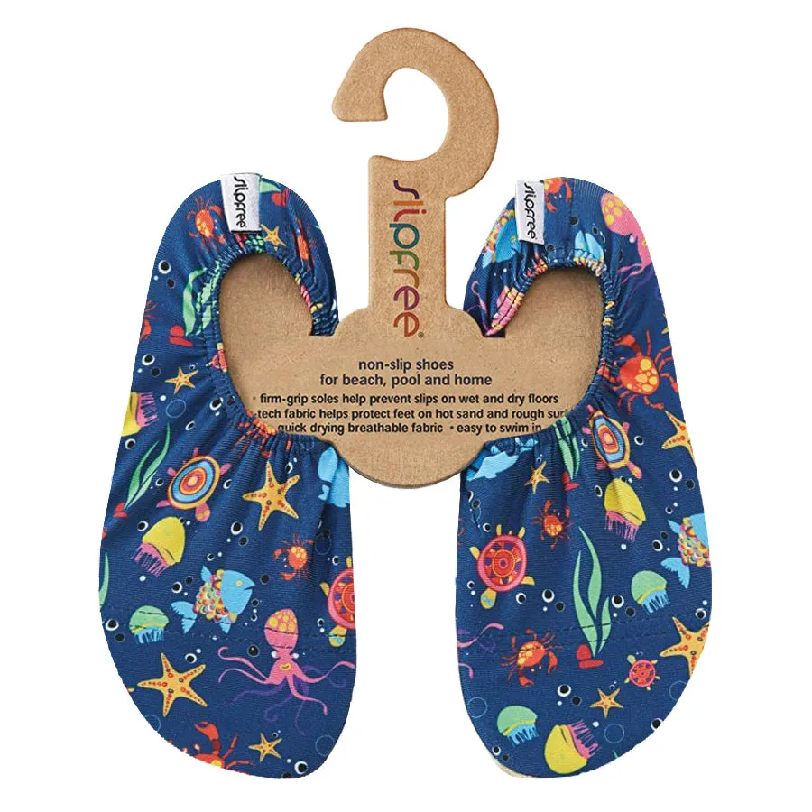 Ocean Blue Sealife Kids Slipfree Shoes