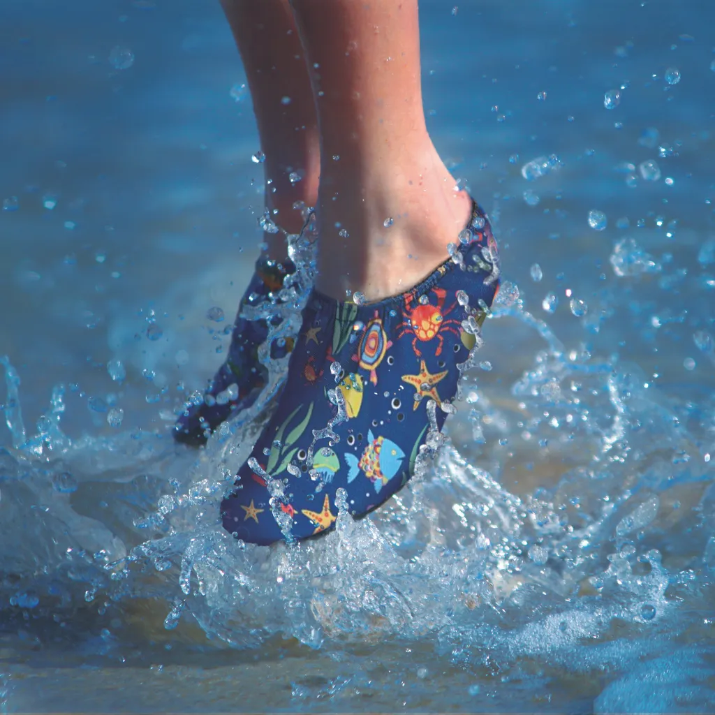 Ocean Blue Sealife Kids Slipfree Shoes