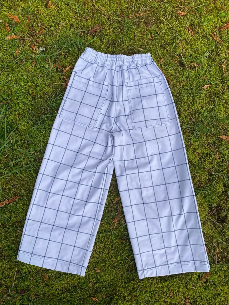 Olive Rose Channing Pants (White Plaid)