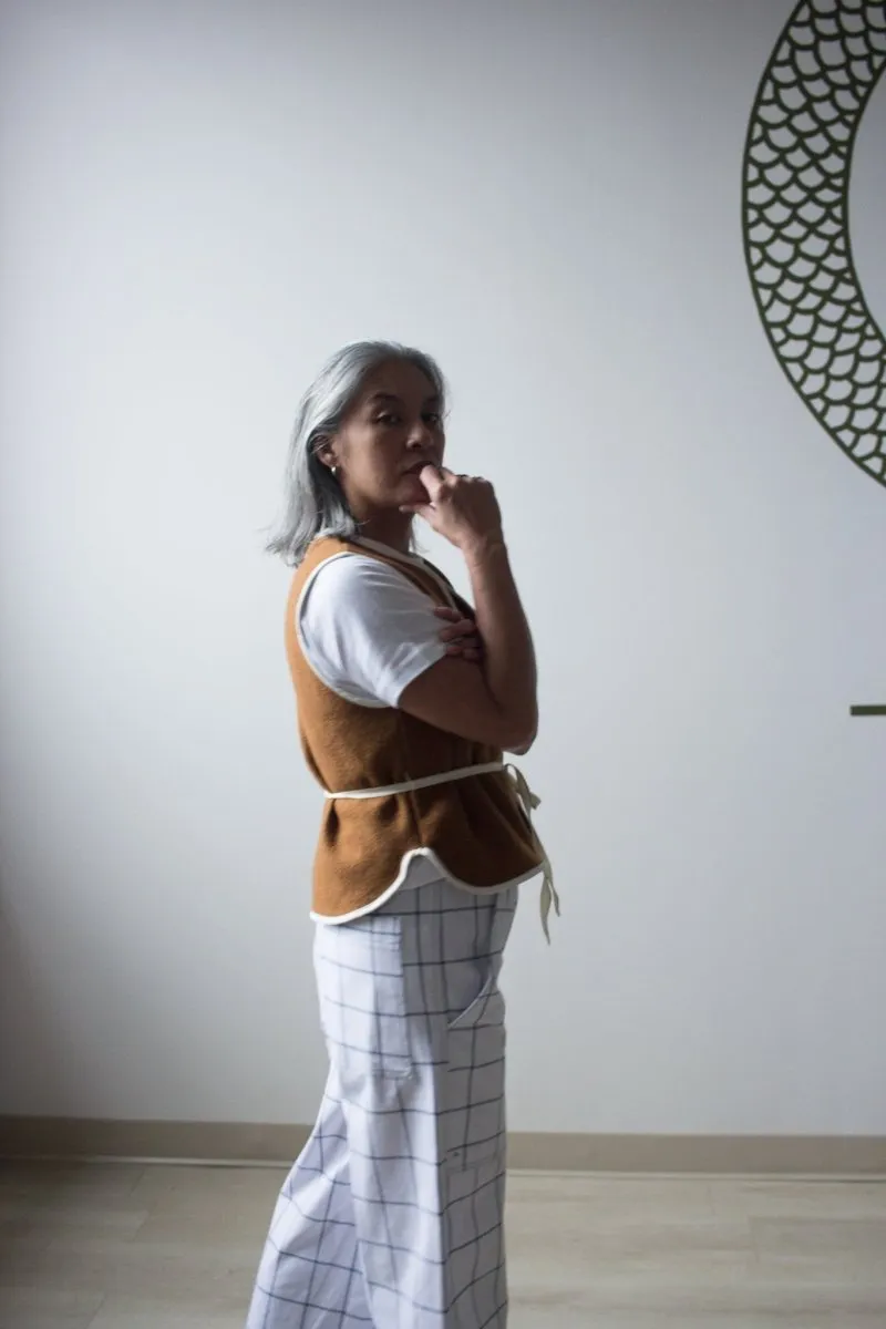 Olive Rose Channing Pants (White Plaid)