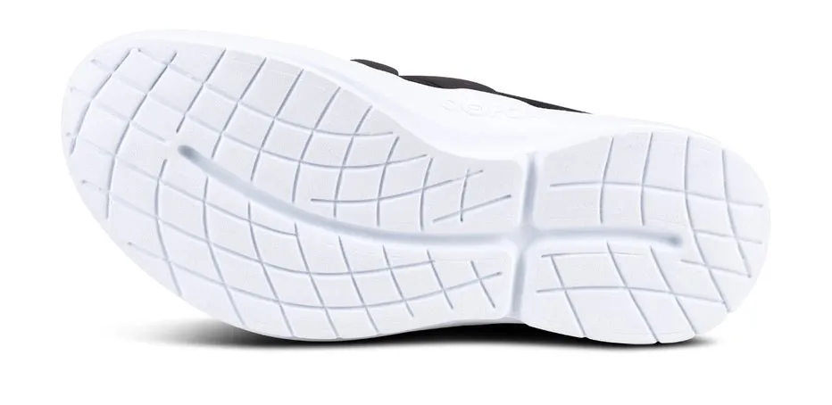 OOFOS Men's OOmg Low - White & Black