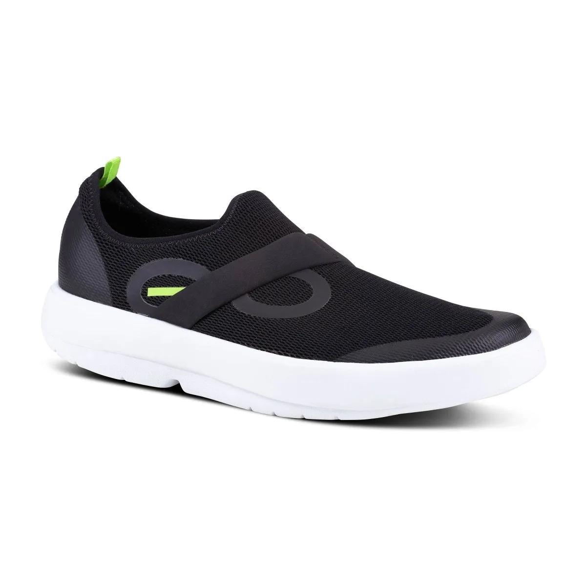 OOFOS Men's OOmg Low - White & Black