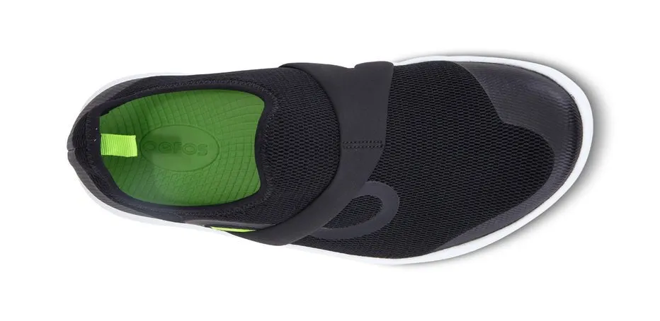OOFOS Men's OOmg Low - White & Black