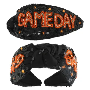 Orbk Gameday Top Knotted Jeweled Beaded Headband