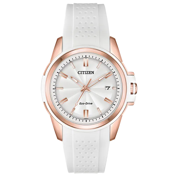 "AR" LADIES ECO-DRIVE ROSE-TONE