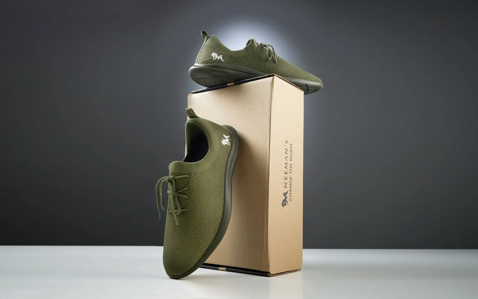 ReLive Knit Sneakers : Olive Green