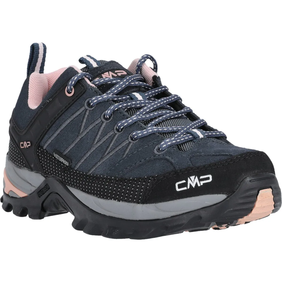 Rigel Low Wmn WP Outdoor Shoe - Asphalt-Antracite-Rose