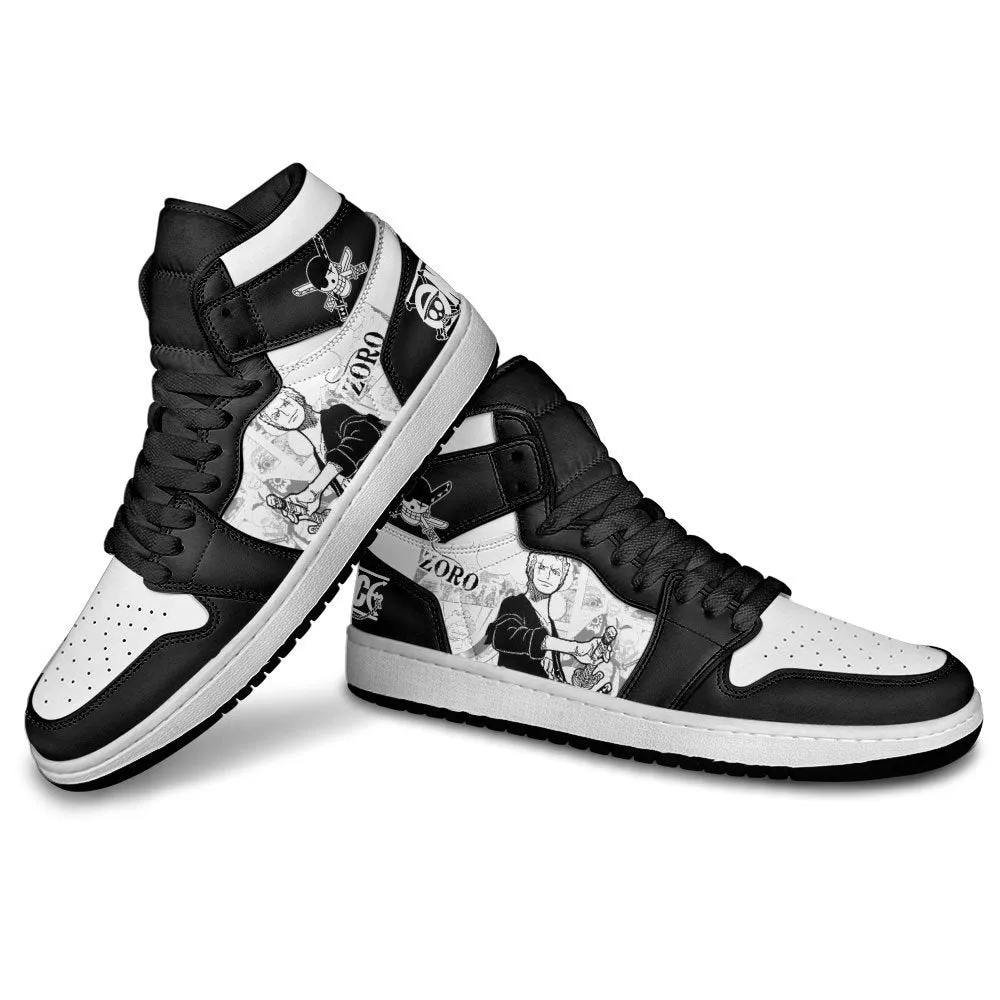 Roronoa Zoro Sneakers Custom OP Shoes Manga Style