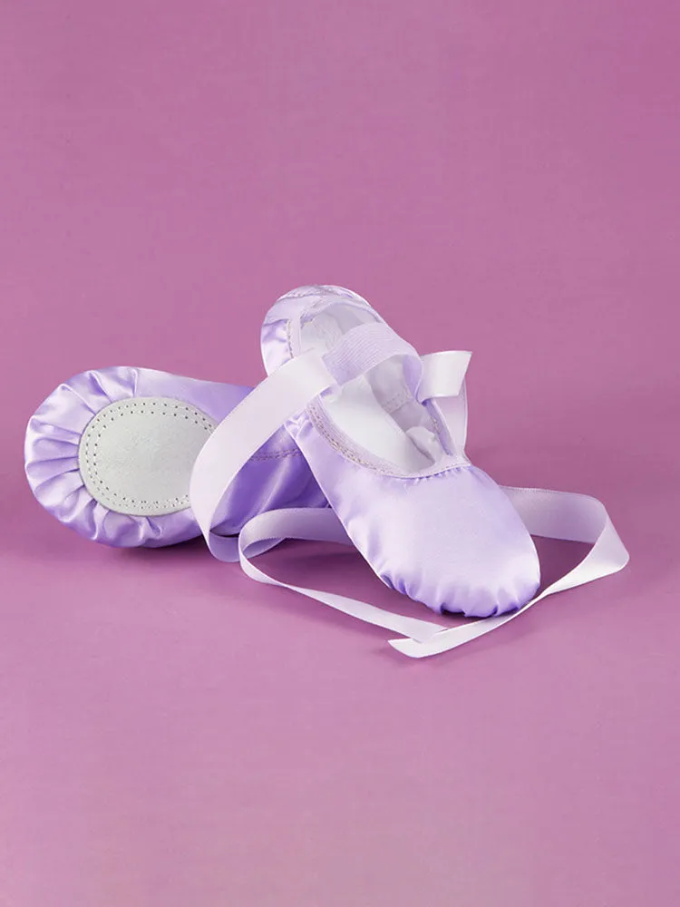 Satin Pointe Ballet Shoes Indoor Soft Sole Exercise Shoes