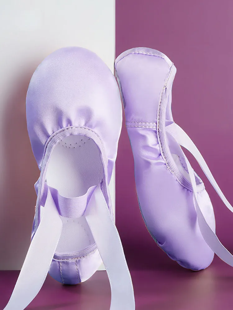 Satin Pointe Ballet Shoes Indoor Soft Sole Exercise Shoes