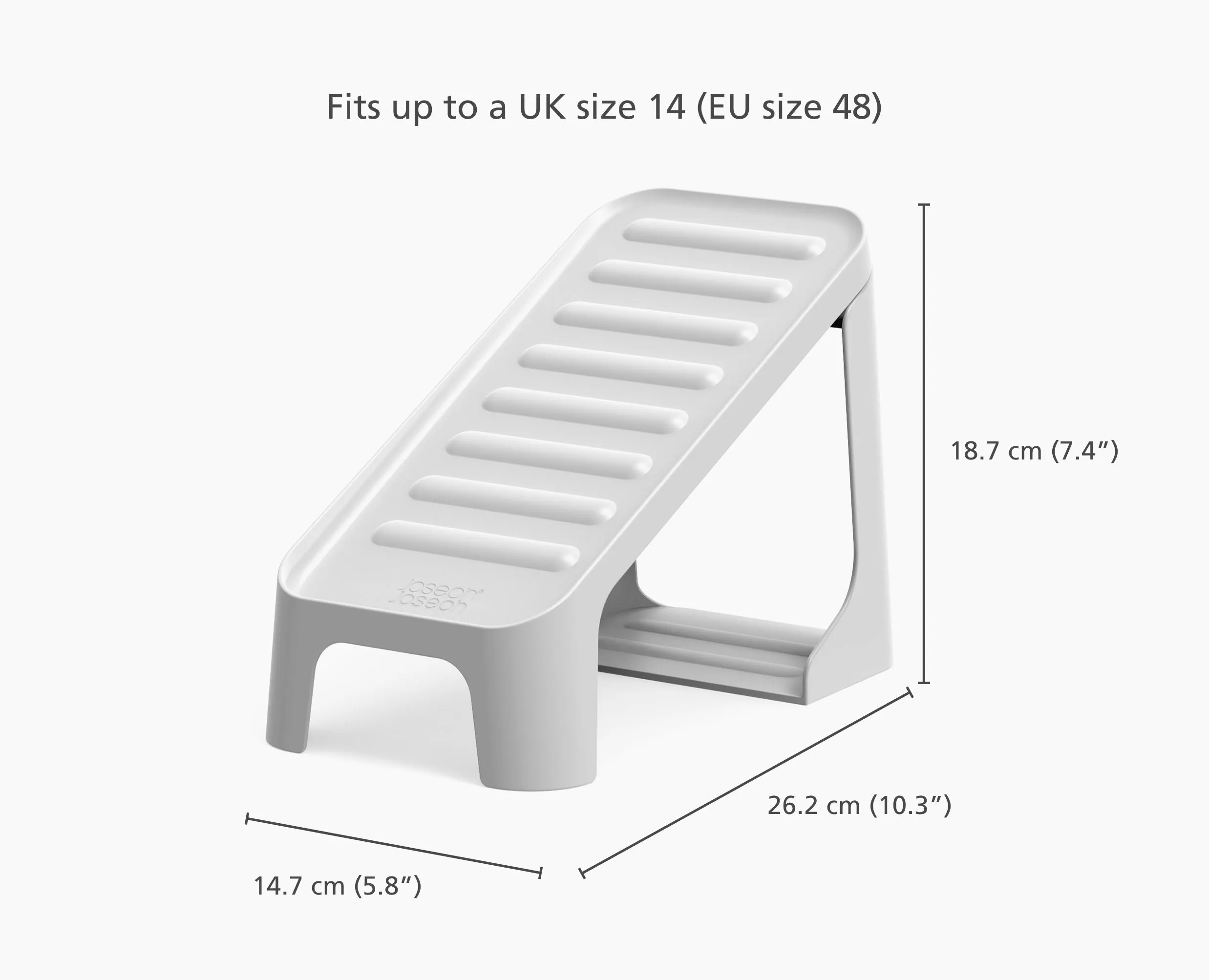 Shoe-In™ Compact 6-piece Ecru Shoe Caddy