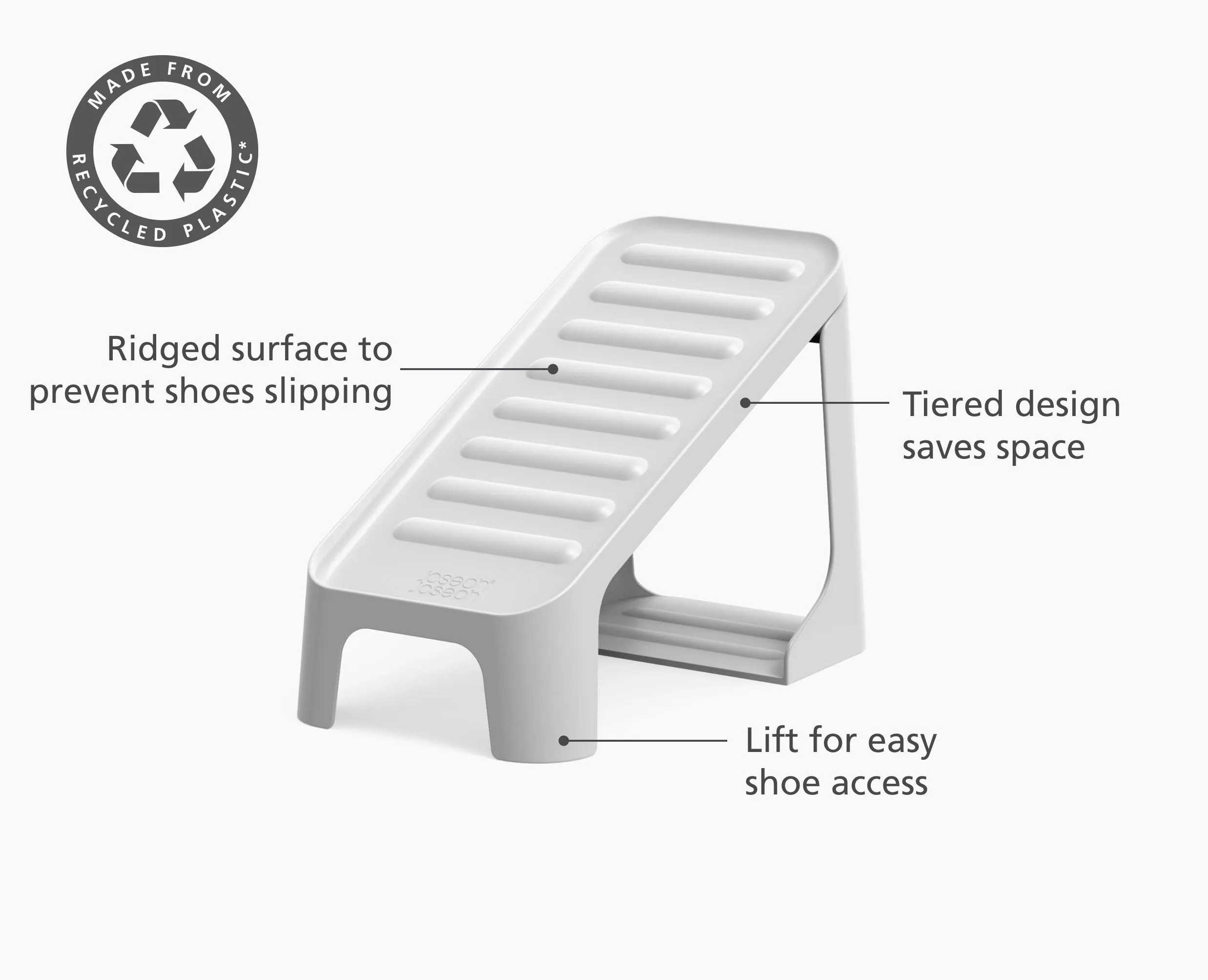Shoe-In™ Compact 6-piece Ecru Shoe Caddy