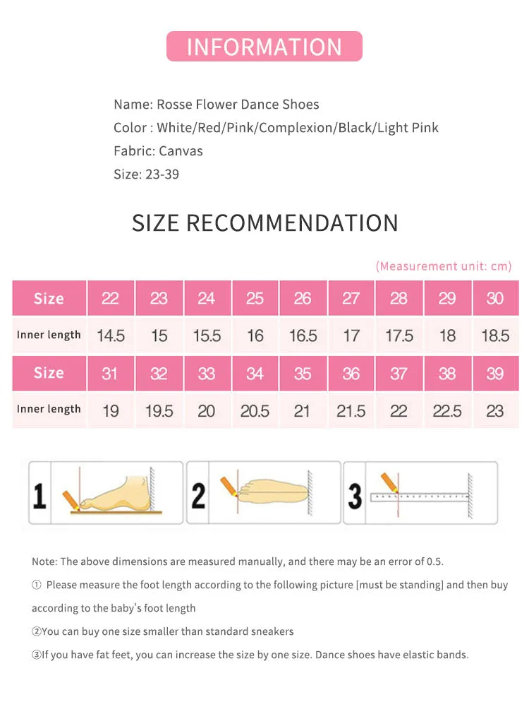 Soft Sole Canvas Exercise Ballet Shoes Cat Claw Rose Flower Dance Shoes