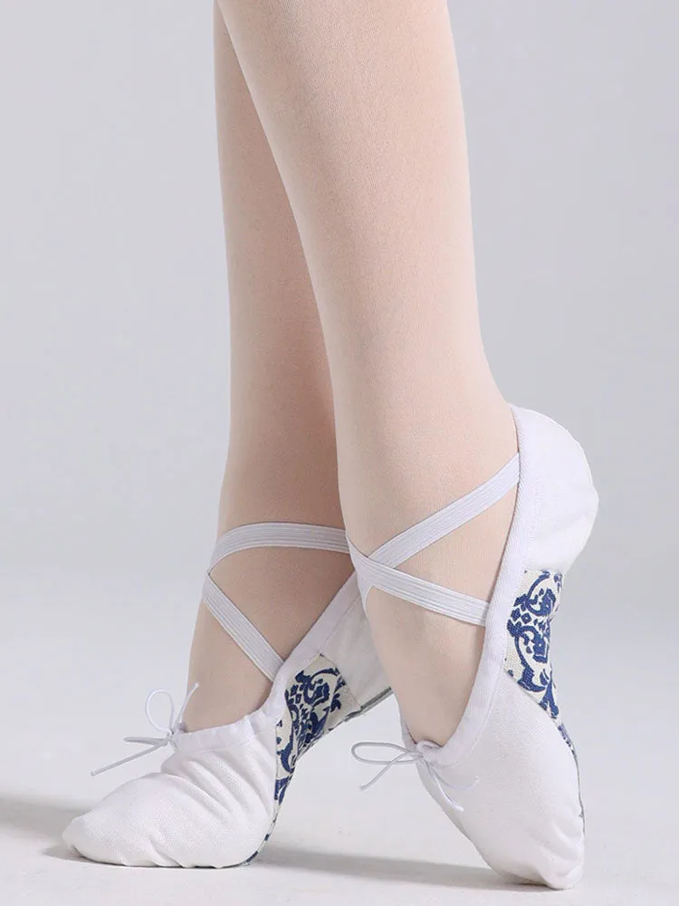Soft Sole White Exercise Shoes Ballet Special Cat Claw Shoes
