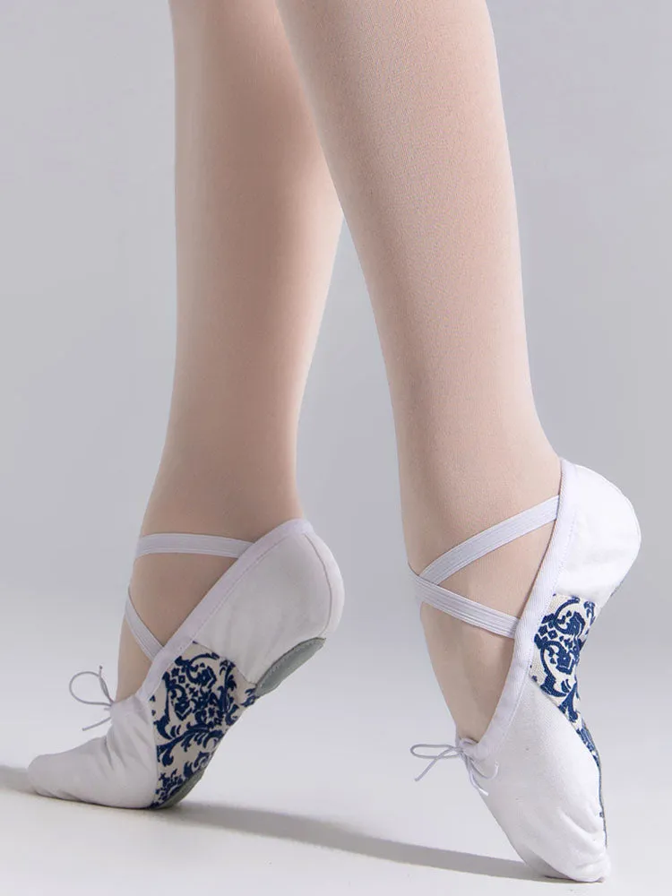 Soft Sole White Exercise Shoes Ballet Special Cat Claw Shoes