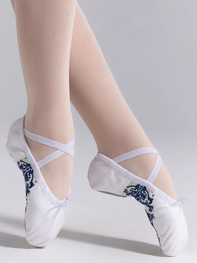 Soft Sole White Exercise Shoes Ballet Special Cat Claw Shoes