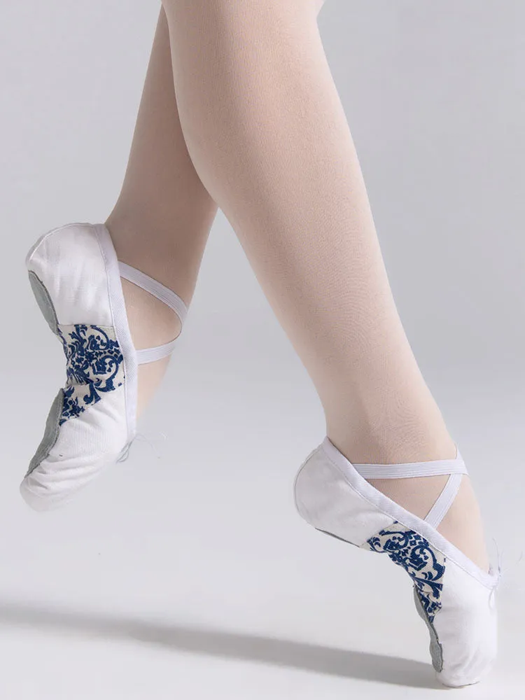 Soft Sole White Exercise Shoes Ballet Special Cat Claw Shoes