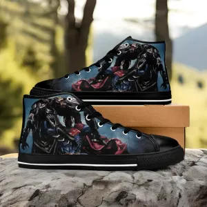 Superman v Batman Shoes High Top Sneakers for Kids and Adults
