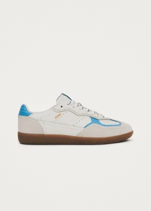 Tb.490 Rife Grain White Cornflower Blue Leather Sneakers