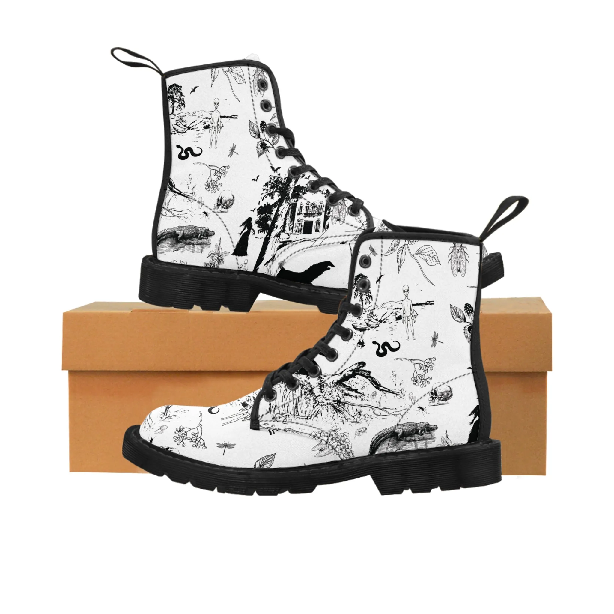 The Strange South Toile Women's Canvas Boots
