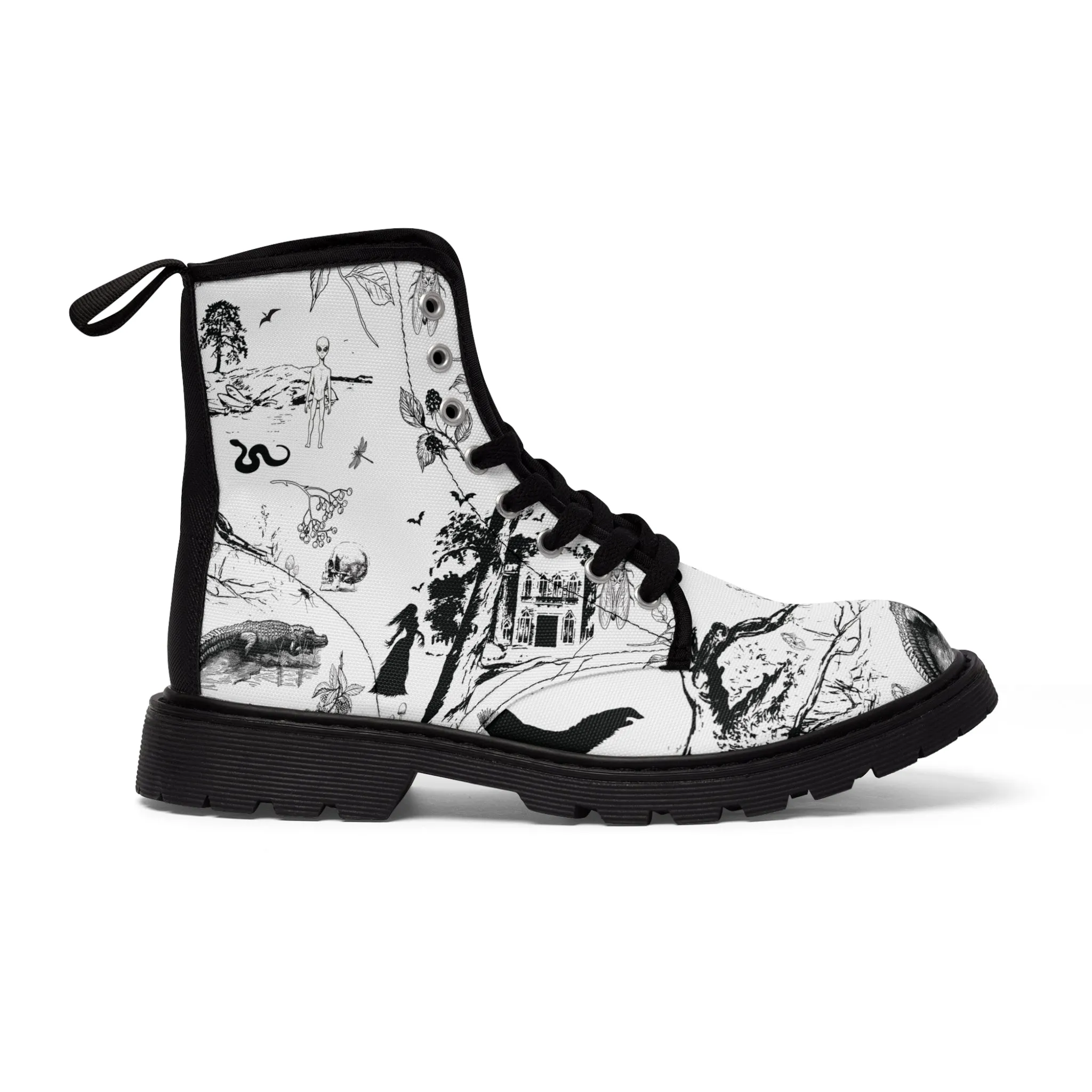 The Strange South Toile Women's Canvas Boots