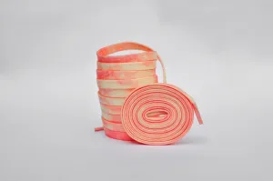 Tie Dye Laces- Peach | Jordan Laces | Kicks Machine