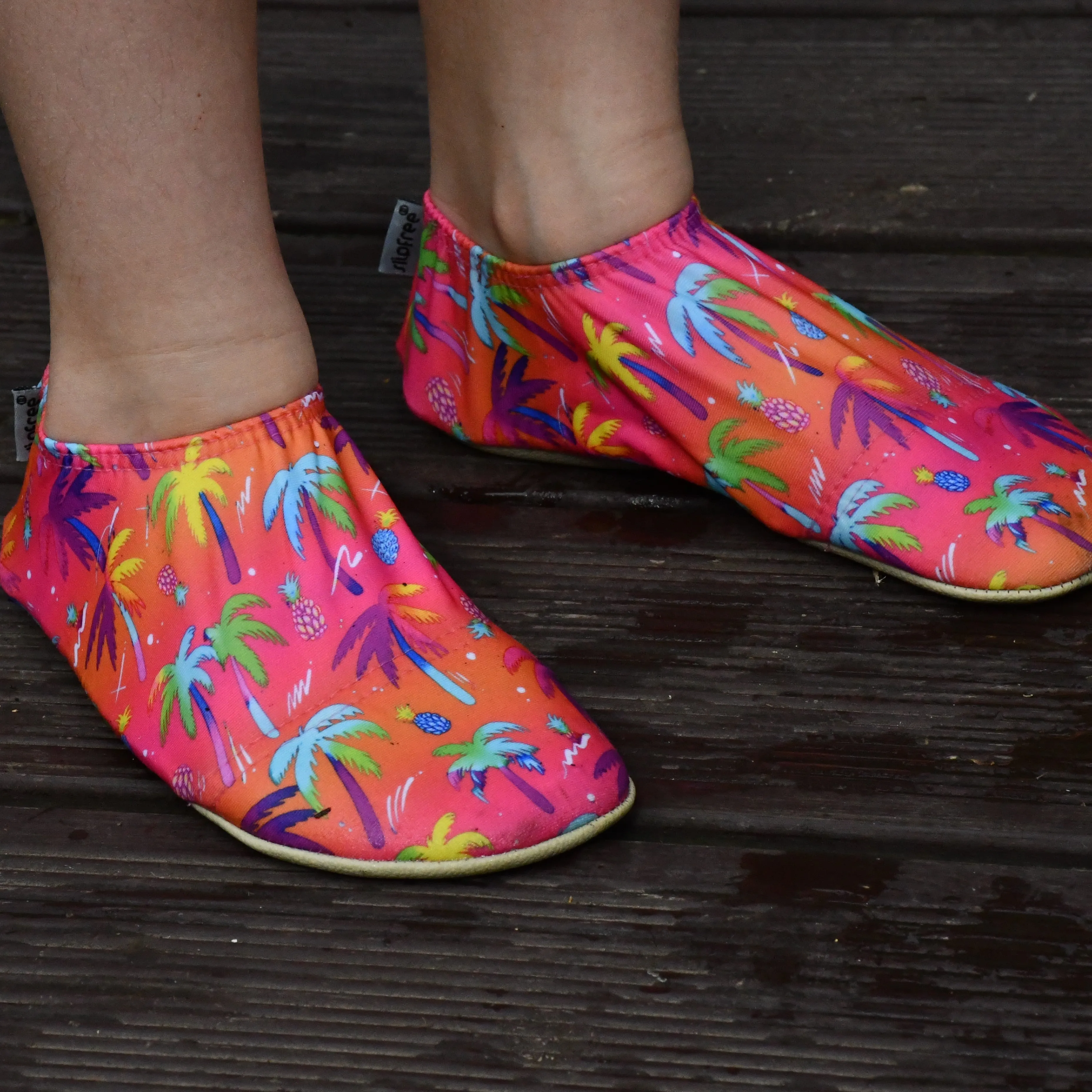 Tropic Orange Kids Slipfree Shoes