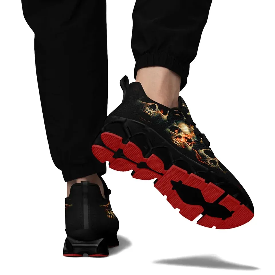 Unique Gift,Personalized Gothic Cloud Sneakers, Custom Skull Comfortable Shoes, Breathable Shoes for Men and Women