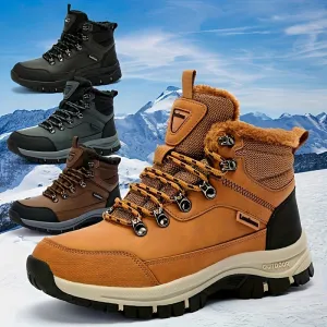 Winter Explorer's Dream - Insulated, Waterproof, Non-Slip Men's Hiking Snow Boots - Ideal for Outdoor Camping, Trekking & Winter Sports - Premium Quality, Breathable & Durable Shoes for Cold Weather Adventures