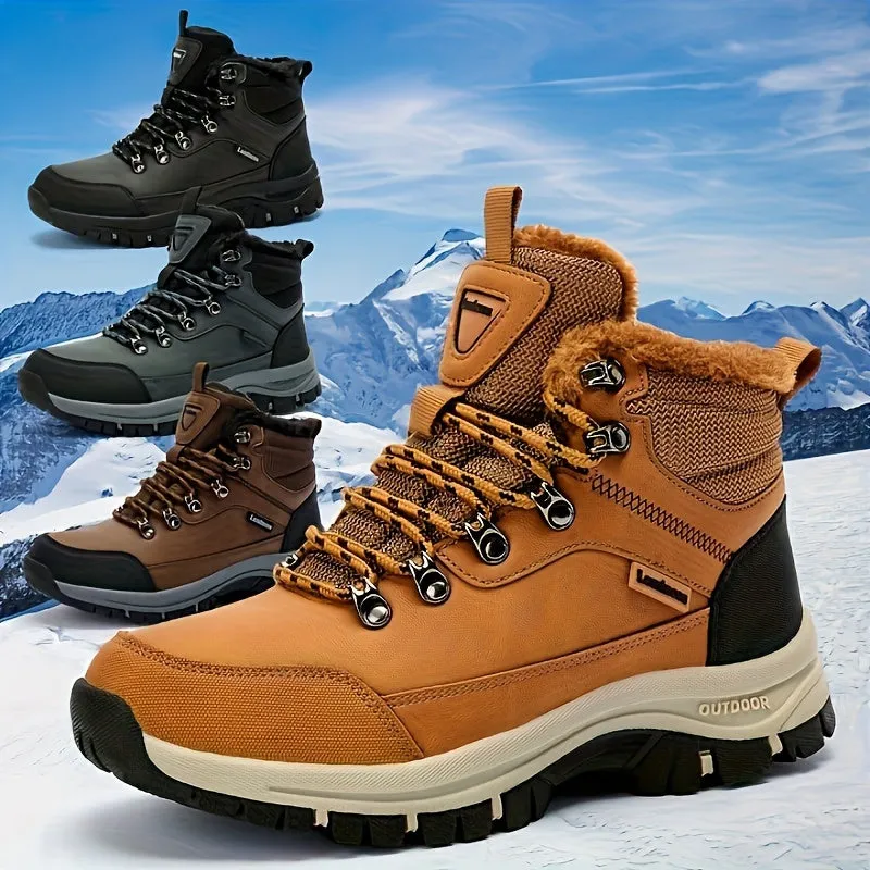 Winter Explorer's Dream - Insulated, Waterproof, Non-Slip Men's Hiking Snow Boots - Ideal for Outdoor Camping, Trekking & Winter Sports - Premium Quality, Breathable & Durable Shoes for Cold Weather Adventures