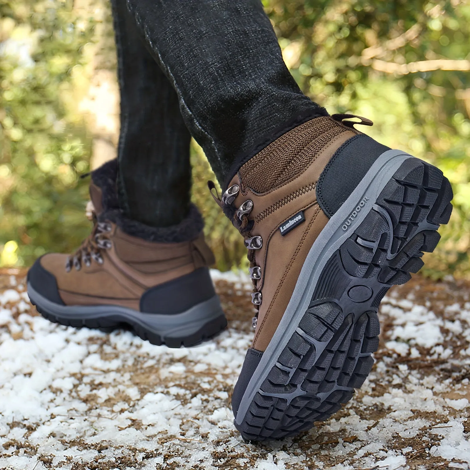 Winter Explorer's Dream - Insulated, Waterproof, Non-Slip Men's Hiking Snow Boots - Ideal for Outdoor Camping, Trekking & Winter Sports - Premium Quality, Breathable & Durable Shoes for Cold Weather Adventures