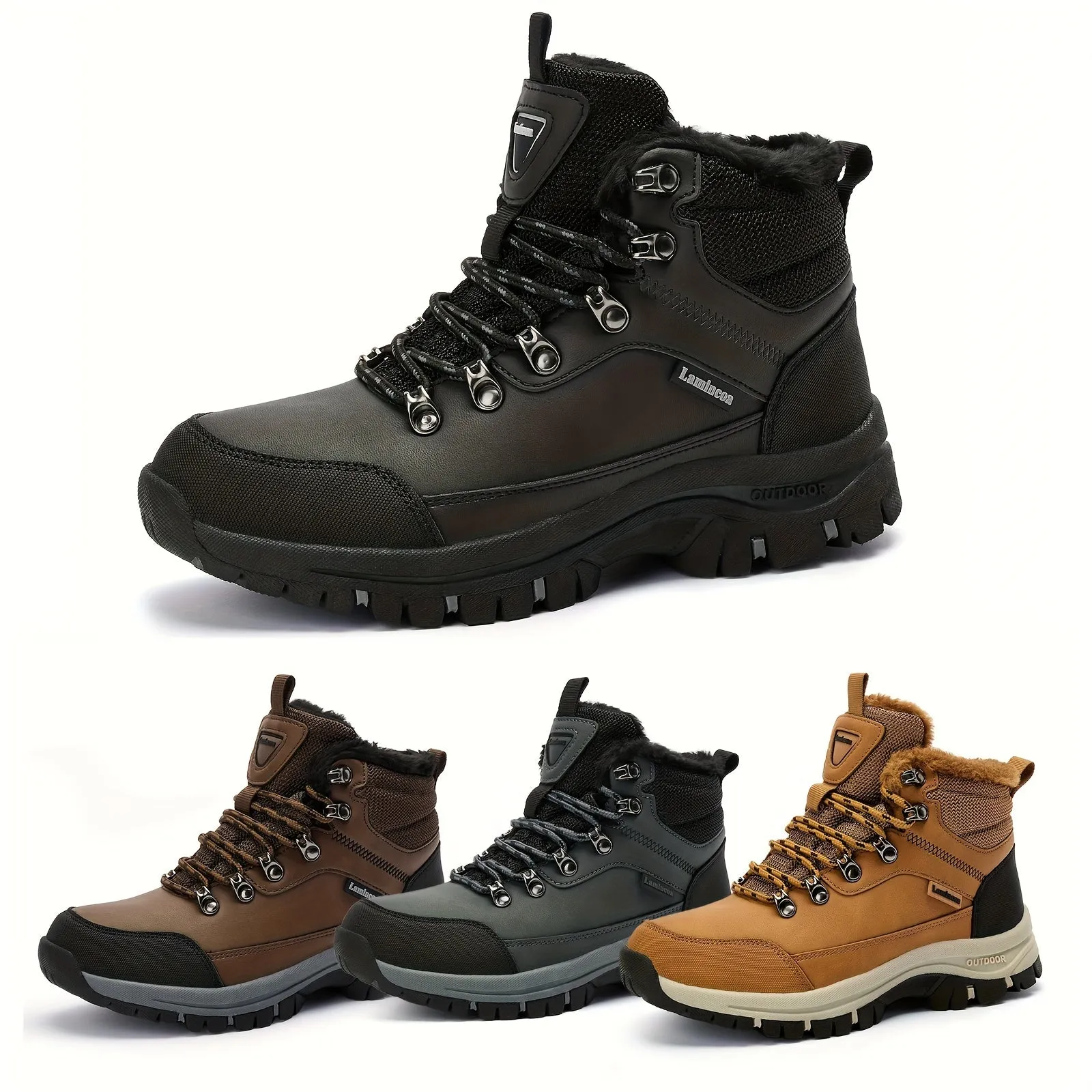 Winter Explorer's Dream - Insulated, Waterproof, Non-Slip Men's Hiking Snow Boots - Ideal for Outdoor Camping, Trekking & Winter Sports - Premium Quality, Breathable & Durable Shoes for Cold Weather Adventures