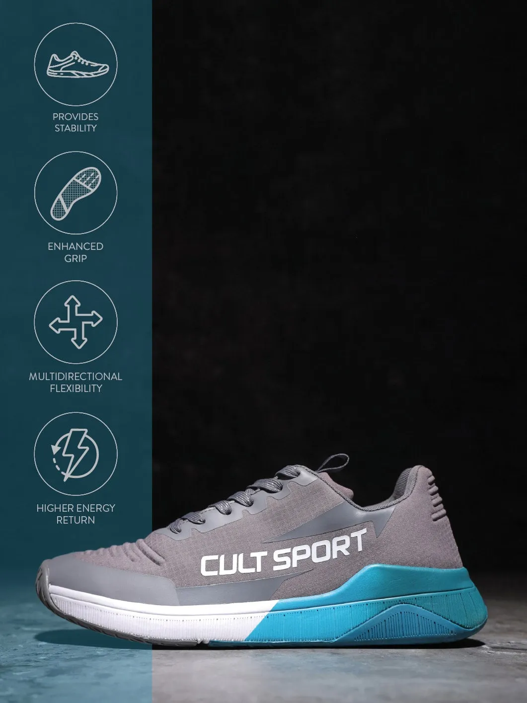 X1 Men Training Shoes - Grey/Blue
